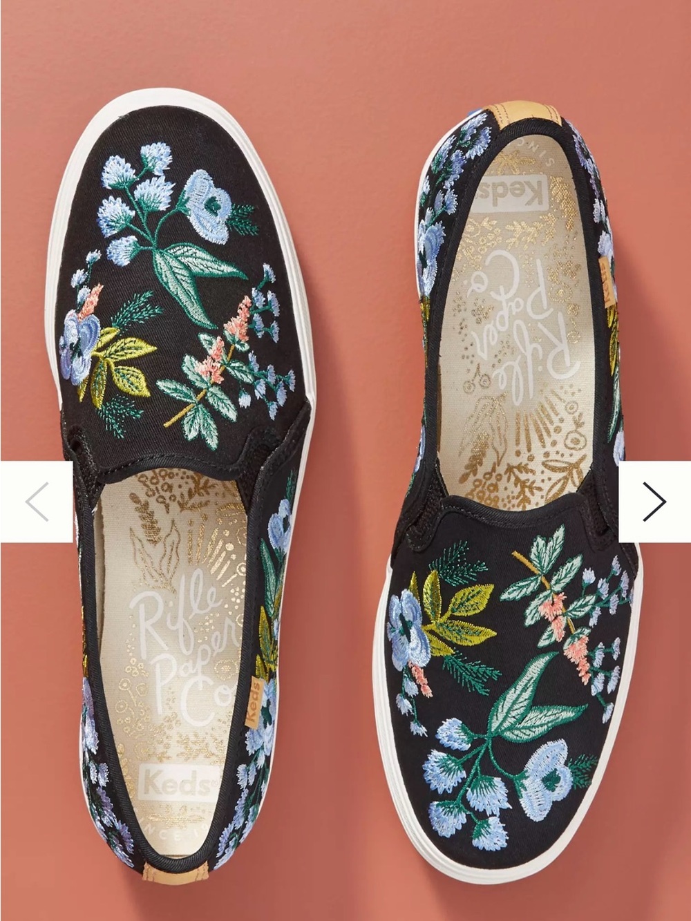 Keds x Rifle Paper Co. Triple Decker Embroidered Herb Garden Sneakers
